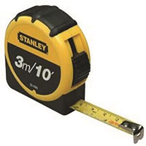 3m Stanley Retractable Tape Measure - 1 Tape Measure