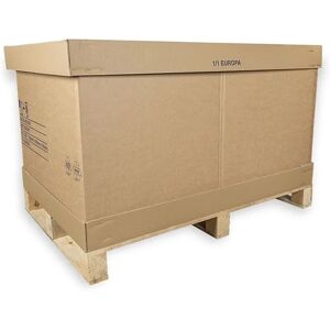 Cardboard Euro Pallet Boxes - With Pallet - 1170 x 770 x 660mm - 5 Boxes