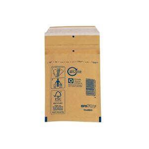 100mm x 165mm - Arofol Size 1A Padded Envelopes - Gold - 200 Bags