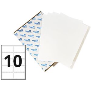 Printer Labels - 10 Per Sheet - Round Corners  - 500 Sheets