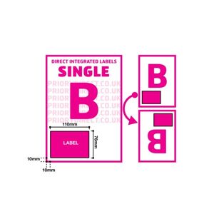 Single Integrated Labels - Style B - 100 Sheets