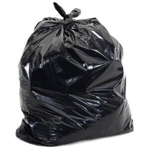 Black Recycled Refuse Sacks - 30mu - 450 x 725 x 980mm - 200 Bags