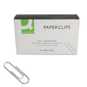 32mm Plain Paper Clips - 1,000 Paper Clips