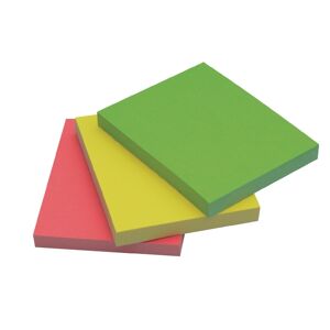 38 x 51mm Neon Sticky Notes Pads - 3 Pads