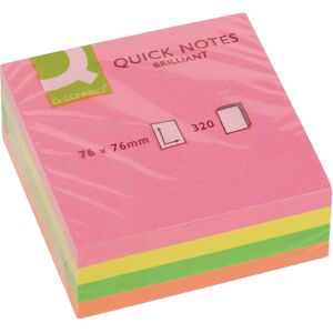 76 x 76mm Neon Sticky Notes Cube - 1 Cube