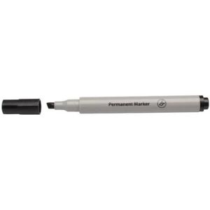 Chisel Tip Permanent Markers - Black - 10 Pens