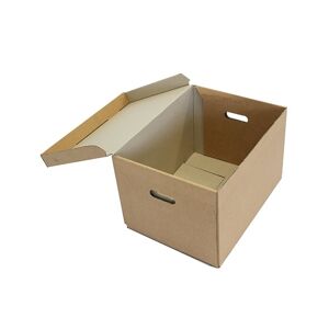 470 x 355 x 275mm Archive Boxes With Hinged Lid - 10 Boxes