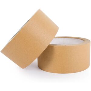 75mm x 50m Eco-Friendly Self Adhesive Paper Tape - 57gsm - 6 Rolls