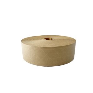 70mm x 305m Reinforced Gummed Paper Tape - Brown - 125gsm - 6 Rolls