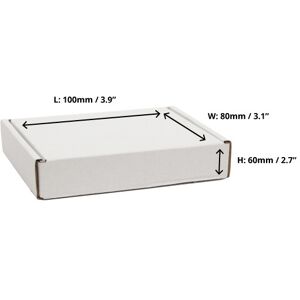 White Postal Boxes - 100 x 80 x 60mm - 50 Boxes