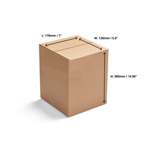 Single Wall Cardboard Boxes - 178 x 128 x 381mm - 20 Boxes