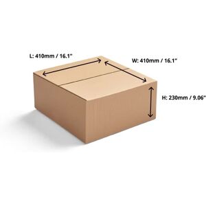 Double Wall Cardboard Boxes - 410 x 410 x 230mm - 15 Boxes