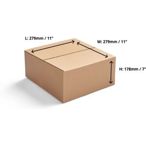 Single Wall Cardboard Boxes - 279 x 279 x 178mm - 25 Boxes