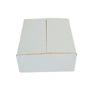 Single Wall Cardboard Boxes - White - 267 x 241 x 102mm - 25 Boxes