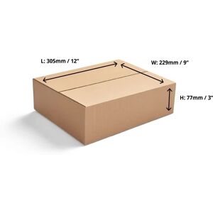 Double Wall Cardboard Boxes - 305 x 229 x 77mm - 15 Boxes