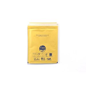 220 x 265mm - Size 2 Bubble Lined Bags - Gold - 100 Bags
