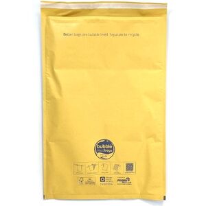 440 x 670mm - Size 8 Bubble Lined Bags - Gold - 75 Bags