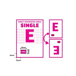 Single Integrated Labels - Style E - 1,000 Sheets