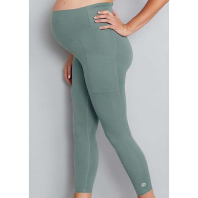 Natal Active Luxe Maternity & Postnatal Leggings - 7/8 - Sage Natal Active Luxe Maternity & Postnatal Leggings - 7/8 - Sage