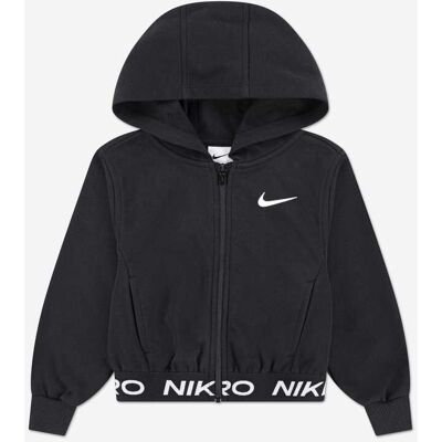Nike Girls NP Essentials Zip Up Top in Black Nike Girls NP Essentials Zip Up Top in Black