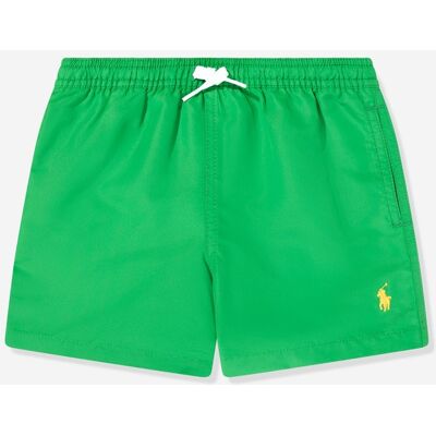 Ralph Lauren Boys Logo Swim Shorts in Green Ralph Lauren Boys Logo Swim Shorts in Green