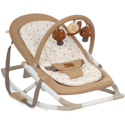 Jane Fold Hammock Baby Rocker with Toy Arch & Reversible Newborn Cushion, Sesame Jane Fold Hammock Baby Rocker with Toy Arch & Reversible Newborn Cushion, Sesame