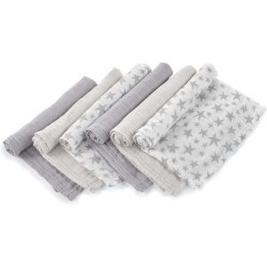 Jane Bamboo Muslin Cloths For Baby 35 x 35 cm (6-Pack), Star Jane Bamboo Muslin Cloths For Baby 35 x 35 cm (6-Pack), Star