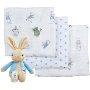 Rainbow Designs Peter Rabbit Soft Toy & Muslin Gift Set Rainbow Designs Peter Rabbit Soft Toy & Muslin Gift Set