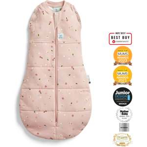 Sky Rockets ergoPouch - Organic Winter Cocoon Swaddle Sleeping Bag - Daisy 2.5 TOG Sky Rockets ergoPouch - Organic Winter Cocoon Swaddle Sleeping Bag - Daisy 2.5 TOG