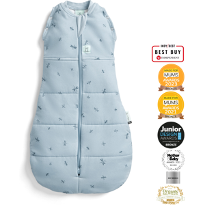 Sky Rockets ergoPouch - Organic Winter Cocoon Swaddle Sleeping Bag - Dragonflies 2.5 TOG Sky Rockets ergoPouch - Organic Winter Cocoon Swaddle Sleeping Bag - Dragonflies 2.5 TOG