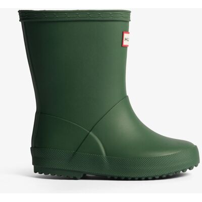 Hunter Kids First Insulated Wellington Boots in Green Hunter Kids First Insulated Wellington Boots in Green