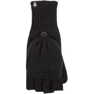 Mens and Women's 1 Pack SOCKSHOP Heat Holders Converter Mittens Black Mens S/M Womens M/L - Black - Size: Small Mens and Women's 1 Pack SOCKSHOP Heat Holders Converter Mittens Black Mens S/M Womens M/L - Black - Size: Small