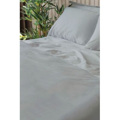 Lazy Panda 300 Thread Count Bamboo Flat Sheet Platinum Double - Grey - Size: Double Lazy Panda 300 Thread Count Bamboo Flat Sheet Platinum Double - Grey - Size: Double