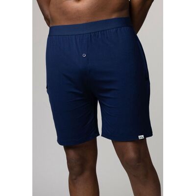 Mens 1 Pack Lazy Panda Bamboo Loungewear Selection Shorts Navy Shorts Small - Blue - Size: Small Mens 1 Pack Lazy Panda Bamboo Loungewear Selection Shorts Navy Shorts Small - Blue - Size: Small