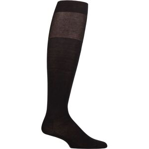 Hugo Boss Mens 1 Pair Boss George Cotton Knee High Socks Black 7-8 Mens  - Black - Size: 7-8 Mens