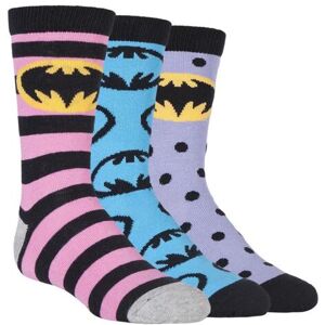 3 Pair Assorted Batman / Batgirl Striped, Spotty and All Over Motif Cotton Socks Girls 12.5-5.5 Kids (8-14 Years) - Film & TV Characters - Assorted - Size: 12.5-3.5 Kids 3 Pair Assorted Batman / Batgirl Striped, Spotty and All Over Motif Cotton Socks Girls 12.5-5.5 Kids (8-14 Years) - Film & TV Characters - Assorted - Size: 12.5-3.5 Kids