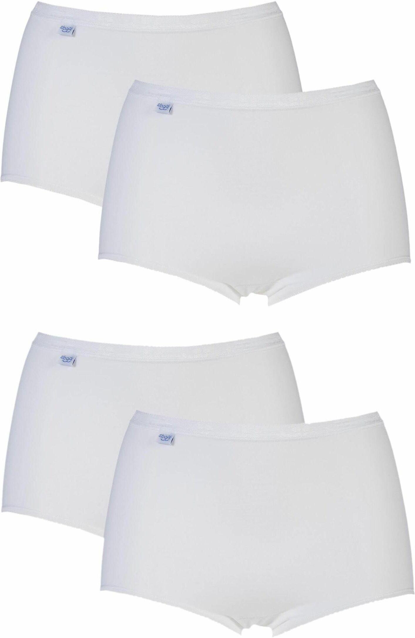 4 Pack White Basic Maxi Briefs Ladies 16 Ladies - Sloggi  - White - Size: UK 16