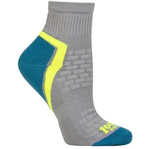 1000 Mile 1 Pair Activ Repreve Short Sports Socks Silver Teal 3-5.5 Ladies - Grey - Size: Small 1000 Mile 1 Pair Activ Repreve Short Sports Socks Silver Teal 3-5.5 Ladies - Grey - Size: Small