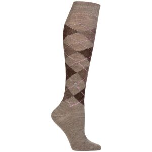 Women's 1 Pair Burlington Whitby Extra Soft Argyle Knee High Socks Light Grey 3.5-7 Ladies - Grey - Size: Small Women's 1 Pair Burlington Whitby Extra Soft Argyle Knee High Socks Light Grey 3.5-7 Ladies - Grey - Size: Small