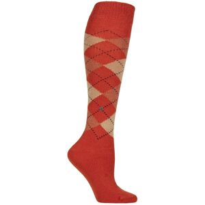 SockShop Women's 1 Pair Burlington Whitby Extra Soft Argyle Knee High Socks Orange 3.5-7 Women's - Orange - Size: Small SockShop Women's 1 Pair Burlington Whitby Extra Soft Argyle Knee High Socks Orange 3.5-7 Women's - Orange - Size: Small