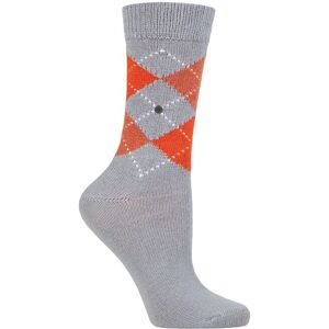 Women's 1 Pair Burlington Whitby Extra Soft Argyle Socks Grey / Orange 3.5-7 Ladies - Grey - Size: Small Women's 1 Pair Burlington Whitby Extra Soft Argyle Socks Grey / Orange 3.5-7 Ladies - Grey - Size: Small