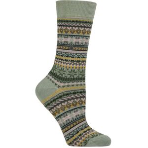 SockShop Women's 1 Pair Burlington Fair Isle Delight Wool Socks Green 3.5-7 Women's - Green - Size: Small SockShop Women's 1 Pair Burlington Fair Isle Delight Wool Socks Green 3.5-7 Women's - Green - Size: Small
