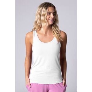 Women's 1 Pack Lazy Panda Bamboo Loungewear Selection Vest Top White UK 16 - White - Size: UK 16 Women's 1 Pack Lazy Panda Bamboo Loungewear Selection Vest Top White UK 16 - White - Size: UK 16