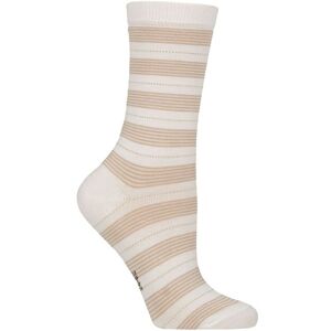 Women's 1 Pair Falke Stripe Uniform Cotton Socks White 35-38 - White - Size: Small Women's 1 Pair Falke Stripe Uniform Cotton Socks White 35-38 - White - Size: Small