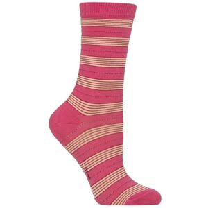 Women's 1 Pair Falke Stripe Uniform Cotton Socks Candy 39-42 - Pink - Size: Small Women's 1 Pair Falke Stripe Uniform Cotton Socks Candy 39-42 - Pink - Size: Small