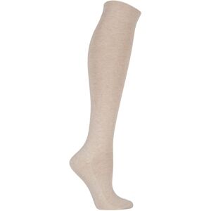 1 Pair Sand Melange Sensitive London Left and Right Comfort Cuff Cotton Knee High Socks Ladies 5.5-8 Ladies - Falke - Cream - Size: Small 1 Pair Sand Melange Sensitive London Left and Right Comfort Cuff Cotton Knee High Socks Ladies 5.5-8 Ladies - Falke - Cream - Size: Small