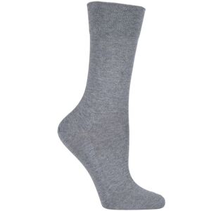 1 Pair Light Grey Melange Sensitive London Left And Right Comfort Cuff Cotton Socks Ladies 2.5-5 Ladies - Falke - Grey - Size: Small 1 Pair Light Grey Melange Sensitive London Left And Right Comfort Cuff Cotton Socks Ladies 2.5-5 Ladies - Falke - Grey - Size: Small
