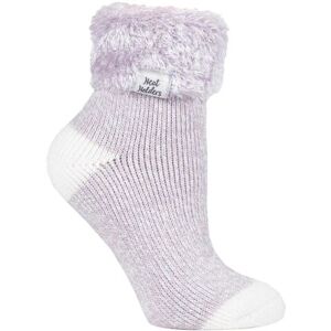1 Pair Mauve Sleep Turn Over Cuff Socks Ladies 4-8 Ladies - Heat Holders - Purple - Size: Small 1 Pair Mauve Sleep Turn Over Cuff Socks Ladies 4-8 Ladies - Heat Holders - Purple - Size: Small