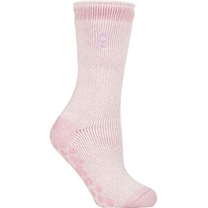 Women's 1 Pair SOCKSHOP Heat Holders 2.3 TOG Plain and Patterned Slipper Socks Florence Dusted Pink 4-8 Ladies - Pink - Size: Small Women's 1 Pair SOCKSHOP Heat Holders 2.3 TOG Plain and Patterned Slipper Socks Florence Dusted Pink 4-8 Ladies - Pink - Size: Small