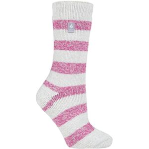 Women's 1 Pair SOCKSHOP Heat Holders 2.3 TOG Patterned Thermal Socks Tuscany Chunky Stripe Light Grey / Berry 4-8 Ladies - Multi Coloured - Size: Small Women's 1 Pair SOCKSHOP Heat Holders 2.3 TOG Patterned Thermal Socks Tuscany Chunky Stripe Light Grey / Berry 4-8 Ladies - Multi Coloured - Size: Small